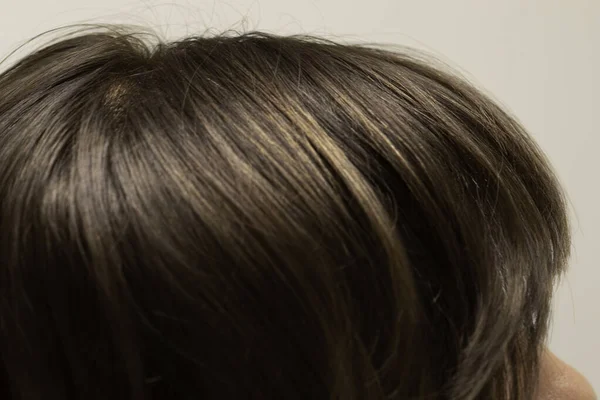 Kahverengi Kadın Saçı — Stok fotoğraf