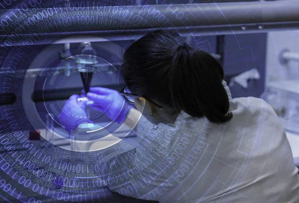 Teste Tubos Laboratório Médico Científico — Fotografia de Stock