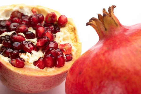 Pomegranate Fruit Parts Close — Stock Photo, Image