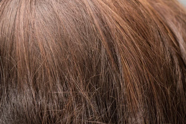 Крупный План Коричневых Волос Женщины — стоковое фото