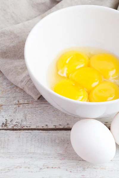Eieren en melk omelet top bekijken — Stockfoto