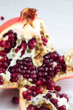 Garnet ve nar taneleri yakın çekim