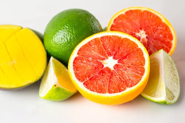 Mango Limetka Červená Oranžová — Stock fotografie