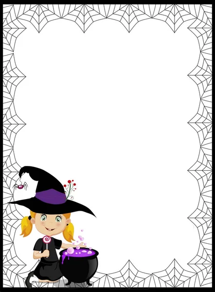 Halloween mintadeszka-val szöveg és illusztráció: k — Stock Vector