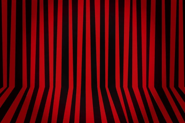 Фон полосатой комнаты в красном и черном. Векторная иллюстрация . — стоковый вектор