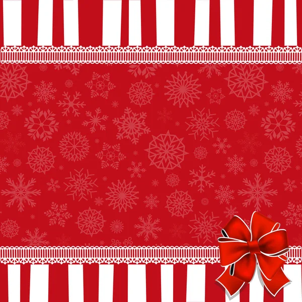 Festive wrapped template with  space for text and ribbon — Stock Vector