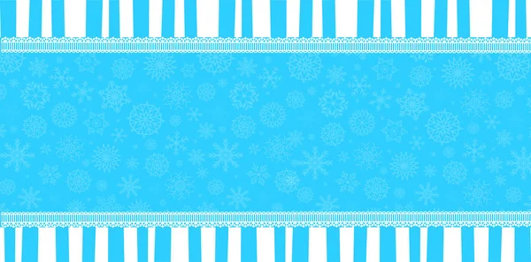 Bannière d'hiver avec espace pour le texte — Image vectorielle