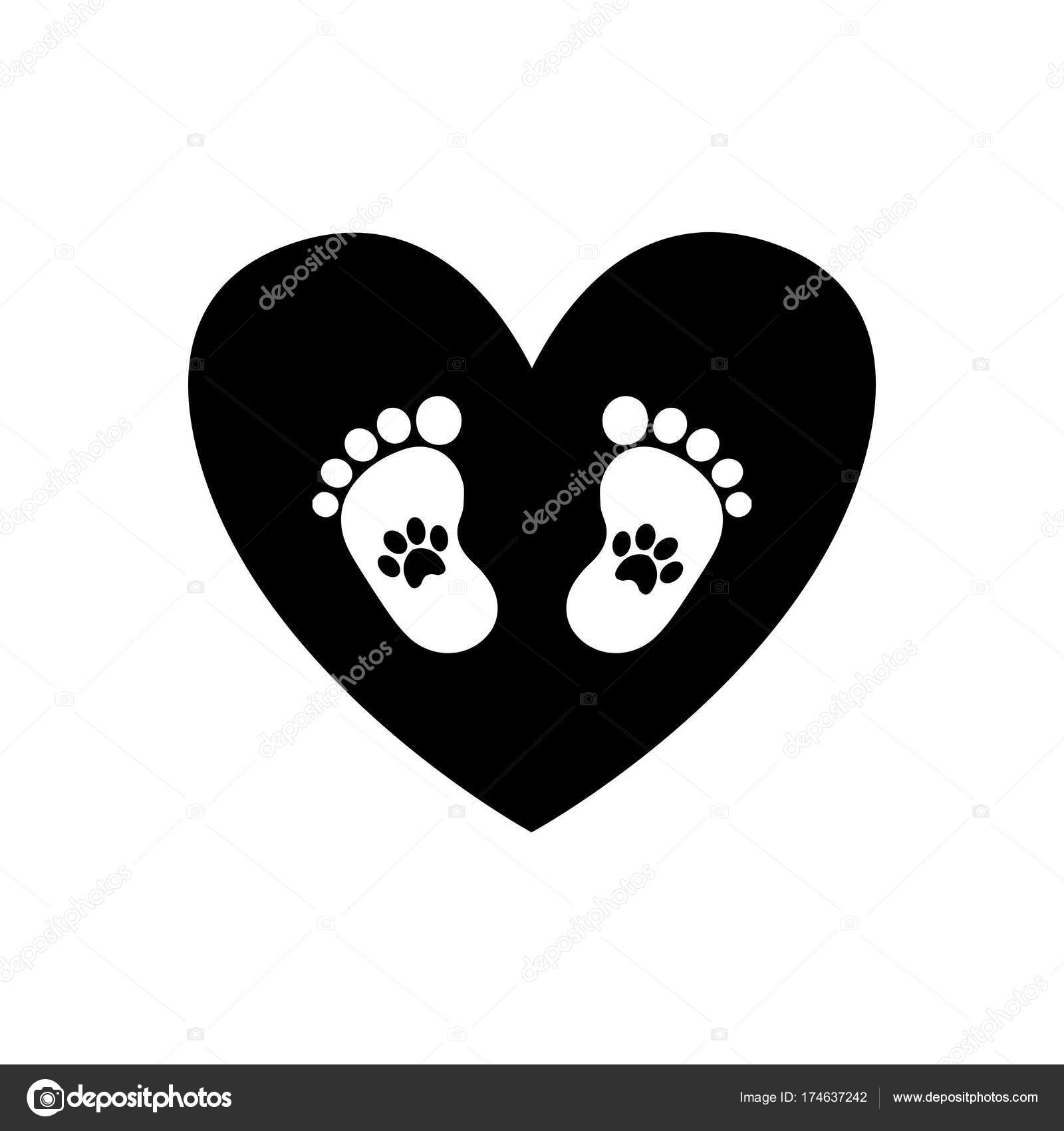 Free Free 206 Baby Footprint Heart Svg SVG PNG EPS DXF File