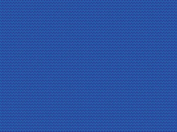 蓝色针织面料背景。矢量插图, 模板 wi — 图库矢量图片
