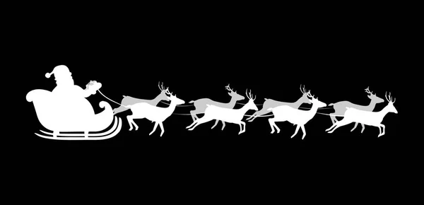 Silhouette Blanche Du Pere Noel Volant Avec Rennes Sur Ba Noir Image Vectorielle Par Katarepsius C Illustration Silhouette Blanche Du Pere Noel Volant Avec Rennes Sur Ba Noir Image Vectorielle Par Katarepsius C Illustration