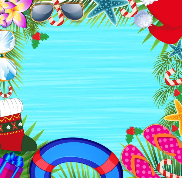 Noel beach çerçeve kopya alanı ile.