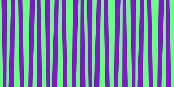 Bannière motif mignon avec des bandes verticales vertes et violettes . — Image vectorielle