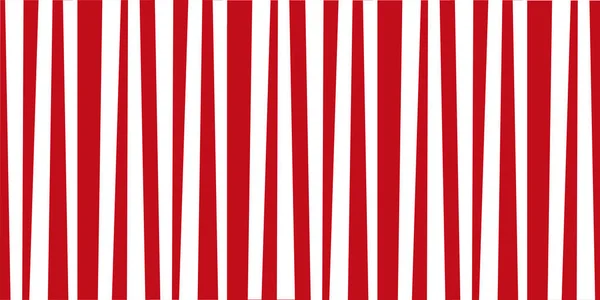 Festive pattern template with red and white vertical stripes. — Stock Vector