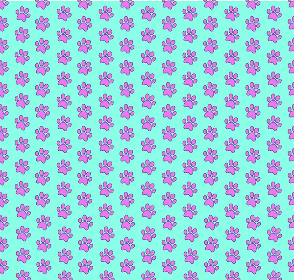 Şablon aydınlık üzerinde hayvan ayak pembe seamless modeli ile