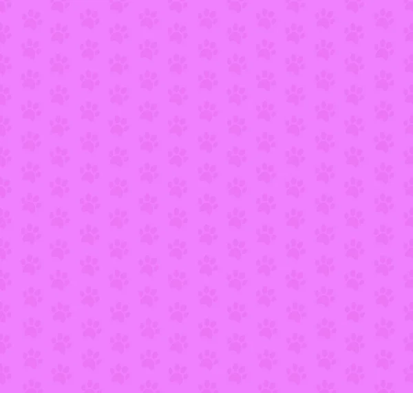 Carino modello rosa senza cuciture di impronte animali . — Vettoriale Stock
