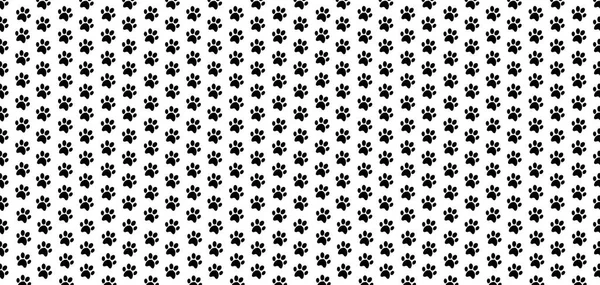 Şirin afiş üzerinde hayvan ayak izi siyah seamless modeli ile 