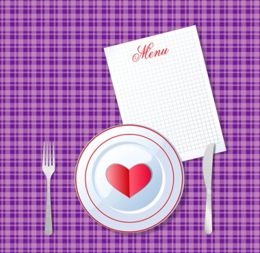 Sevgililer günü aşk Kahvaltı. 