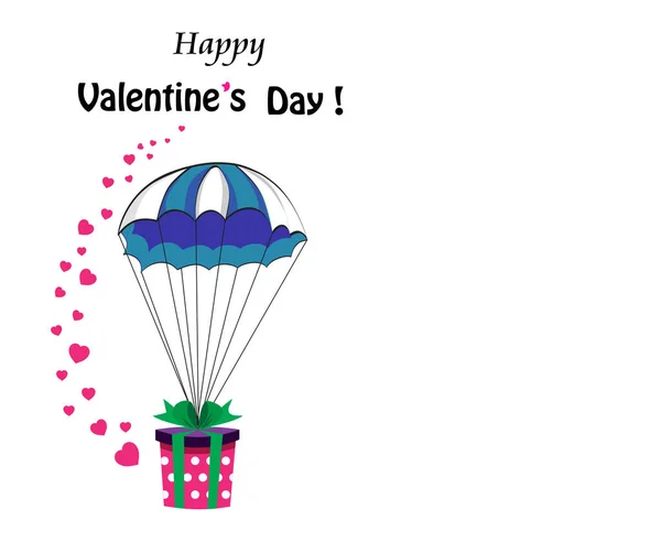 Valentine's day greeting card with space for text. — Stock Vector