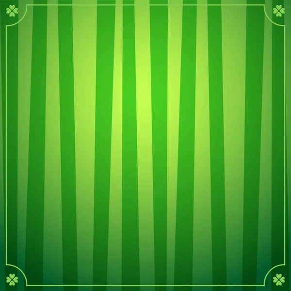 Fond Saint Patricks Day avec motif rayé vert et ele — Image vectorielle