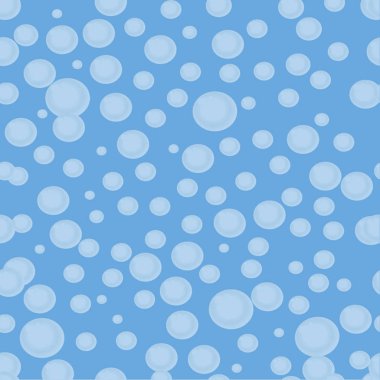 Kabarcıklar mavi arka plan ile sevimli pastel çizgi duvar kağıdı.
