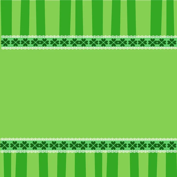 Saint Patricks Day elegancki szablon z koniczynki — Wektor stockowy