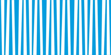 Soyut dikey çizgili desen. Deniz mavi ve beyaz yazdırma.
