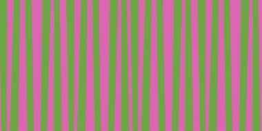 Soyut dikey çizgili desen. Yazıcı yeşil ve pembe.