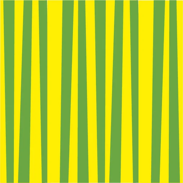 抽象的な縦の縞模様。緑と黄色の印刷. — ストックベクタ