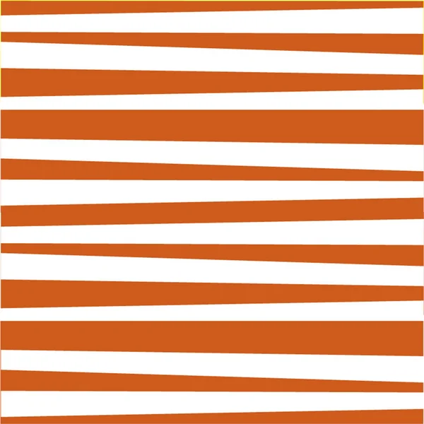 Abstrakte horizontale Streifenmuster. orangefarbener und weißer Druck. — Stockvektor