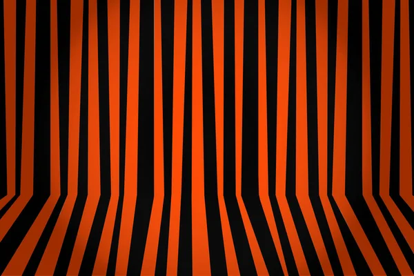 Habitación a rayas de fondo de Halloween en naranja y negro. Vector il — Archivo Imágenes Vectoriales