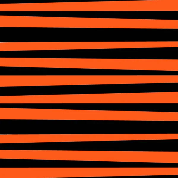 Modèle rayé horizontal abstrait. Imprimé orange et noir . — Image vectorielle