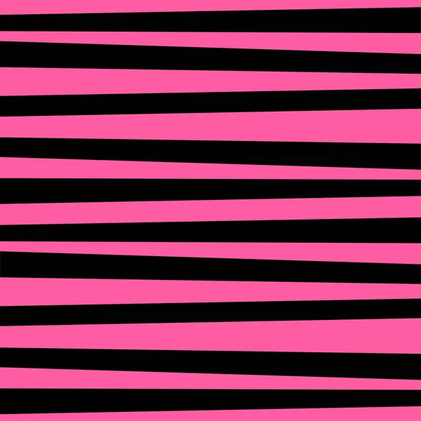 Fondo rayado horizontal rosa y negro — Vector de stock