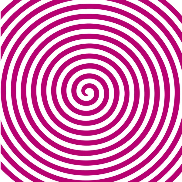 Blanc rose rond abstrait vortex papier peint spirale hypnotique . — Image vectorielle