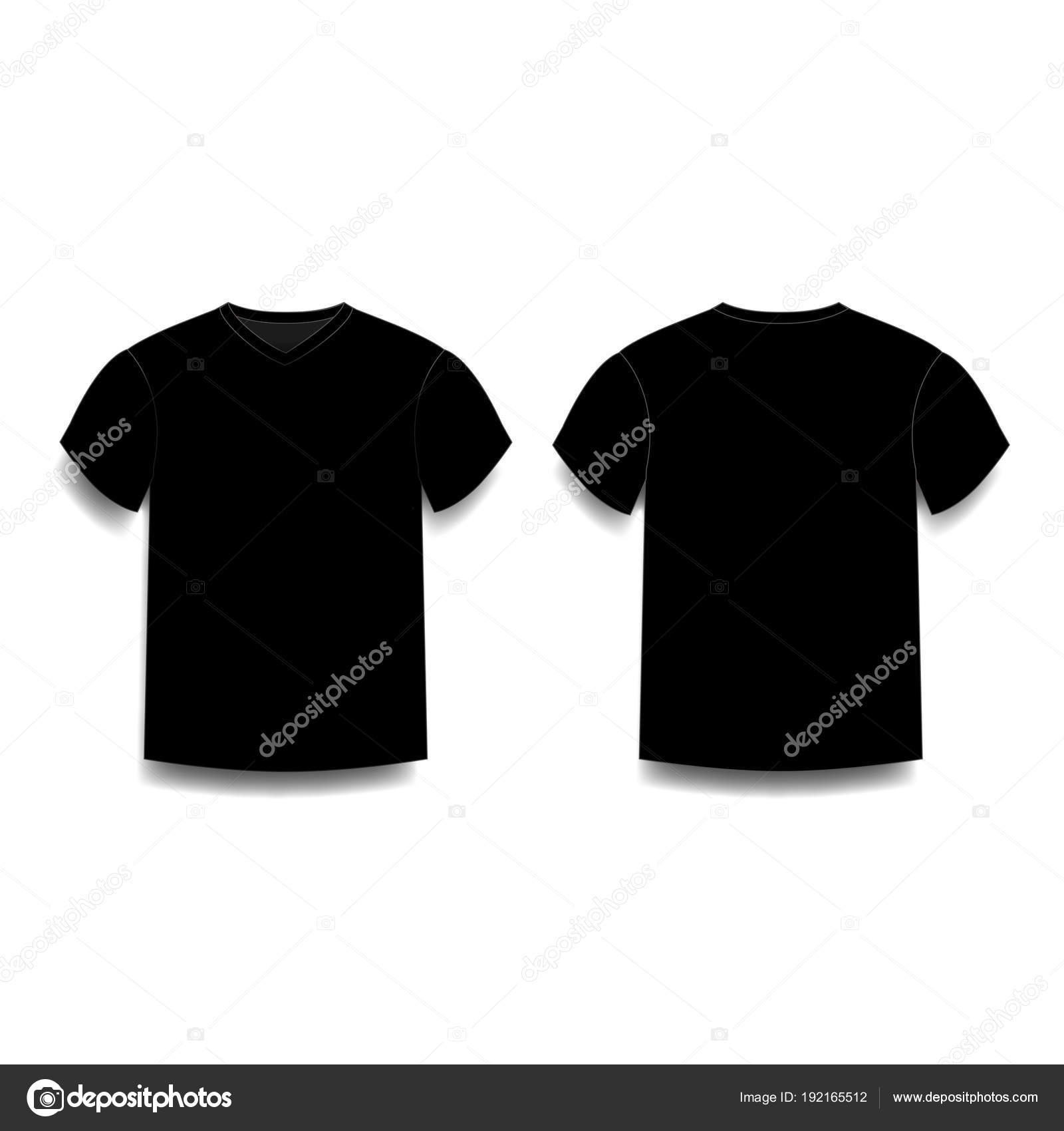 plain black t shirt template