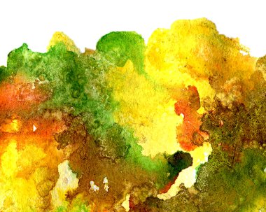 Beyaz arkaplanda suluboya lekesi izole.