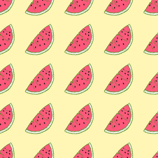 Watermelon Seamless Pattern Colorful Vector Illustration Vector Illustration — Stock Vector