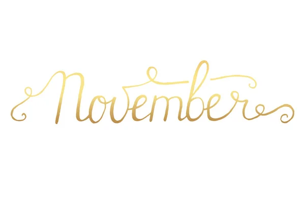Kasım ay yazı hat — Stok Vektör