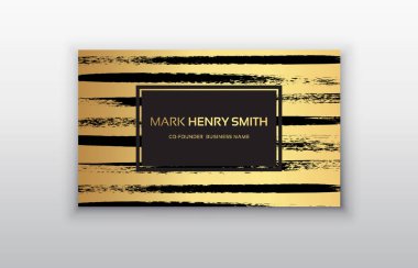 Vektör Kartvizit. Lüks kartvizit tasarımı. Vektör Modern temiz ve yaratıcı kartvizit şablonu. 