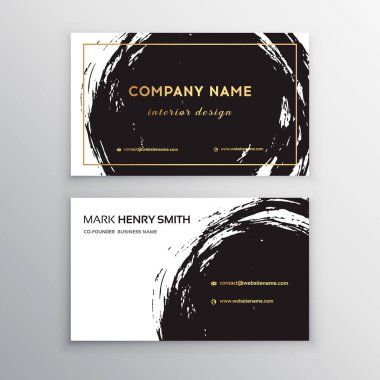 Vektör Kartvizit. Lüks kartvizit tasarımı.