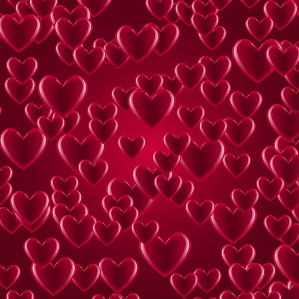 Valentine's day background with hearts — Stock Vector