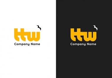 Mektup Ttw logo şablonu. Premium monogram iş işareti. Evrensel vektör simgesi.
