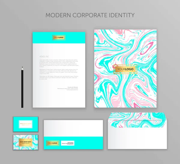 Corporate identity business set. Modern stationery template design. Documentation for business.