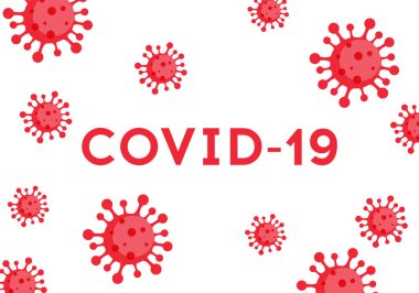 Roman Coronavirus 2019-nCoV. Virüs Covid 19-NCP. Vektör illüstrasyonu.
