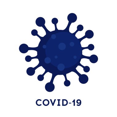 Roman Coronavirus 2019-nCoV. Virüs Covid 19-NCP. Vektör illüstrasyonu.