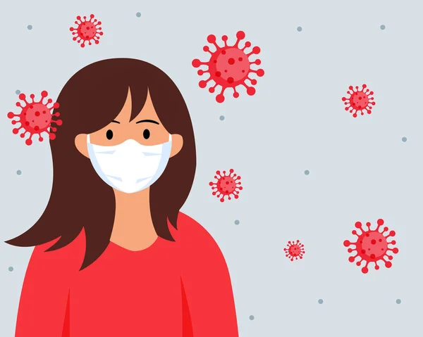 Concept d'arrêt de l'épidémie de coronavirus Wuhan Novel — Image vectorielle