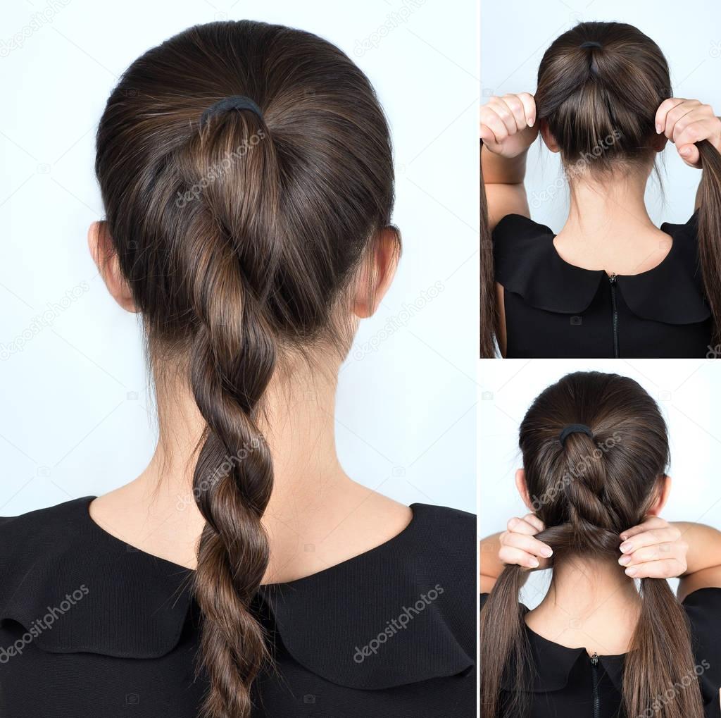 simple twisted hairstyle tutorial