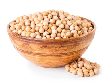 beyaz izole kase nohut