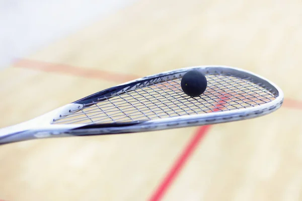 Raqueta y pelota para squash — Foto de Stock