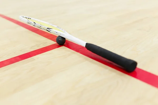 Equipo de racquetball en la cancha — Foto de Stock