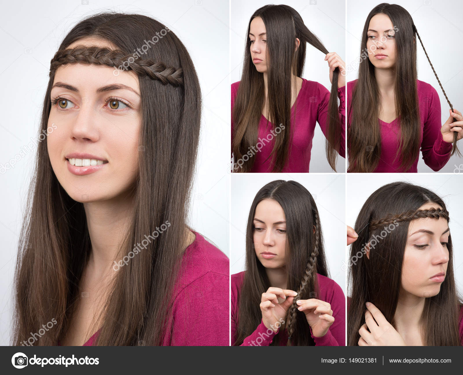 Hair Style Girl Image Indian Step By Step Hairstyle Braided Hoop